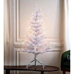 Bethlehem Lights 3.5' Indoor/Outdoor Mini Tree w/ 4-in-1 LEDs - White